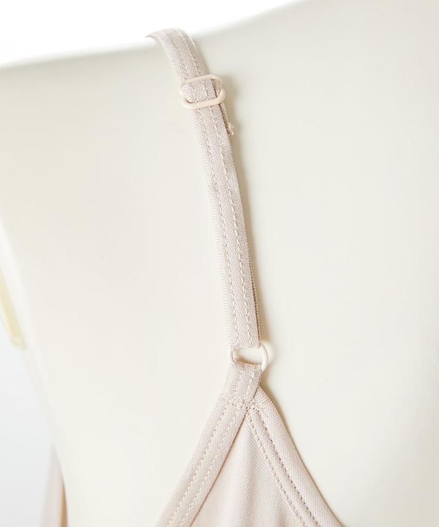 Nissen Camisole Slip Size M Women's (Anti-Static, Moisture-Wicking, Quick-Drying) Beige,