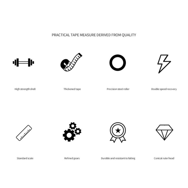 Professional Waterproof Tape Measure Easy to Use & Reliable Measuring Tool 30/50/100m for Construction House Decoration