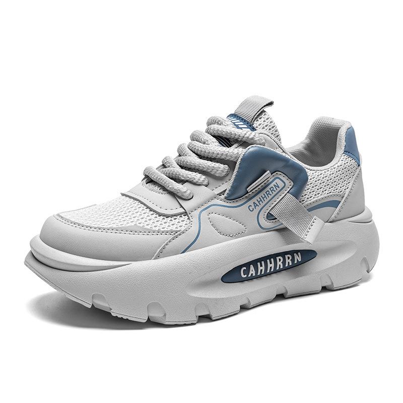 

Men s shoes new spring and summer new retro mesh casual shoes men s teenagers platform heightening sports shoes trendy shoes 44