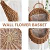 DOITOOL Woven Hanging Basket Rattan Flower Basket Hanging Planters: 2PCS Rustic Flower Pot Wall Hanging Plant Containers Woven Storage Baskets Flower