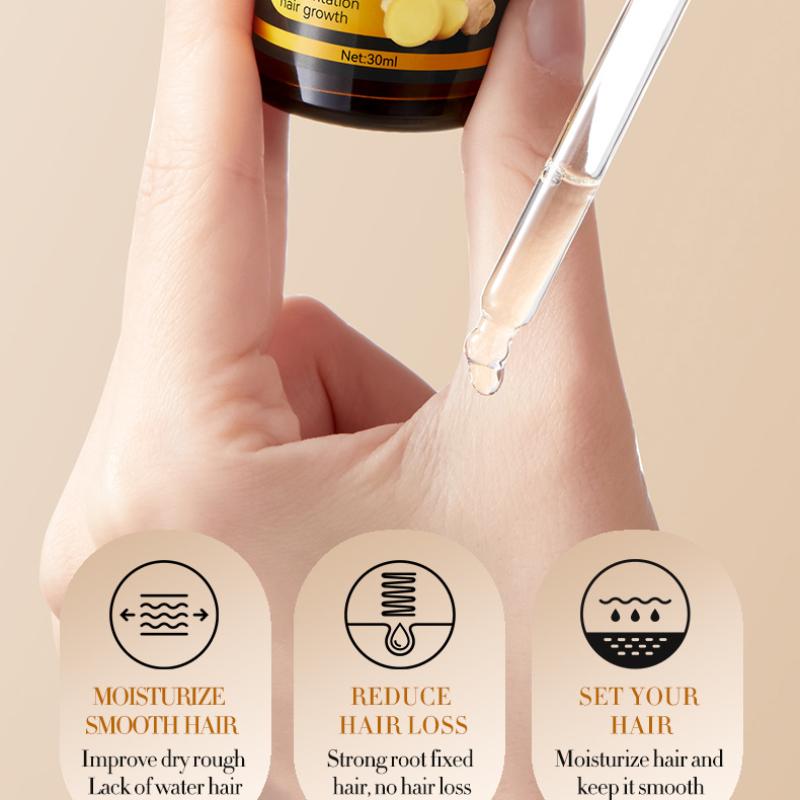 Ginger Hair Care Serum 30mlSADOER Improves Dry and Frizzy Hair Moisturizing Oil