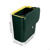 Kitchen Compost Bin Hanging Bathroom Trash Can with Lid, for Home, Office
