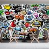 3d Graffiti Wallpaper For Walls Street Graffiti 3d Wall Mural Bedroom Living Room Corridor Wall Mural Wallpaper