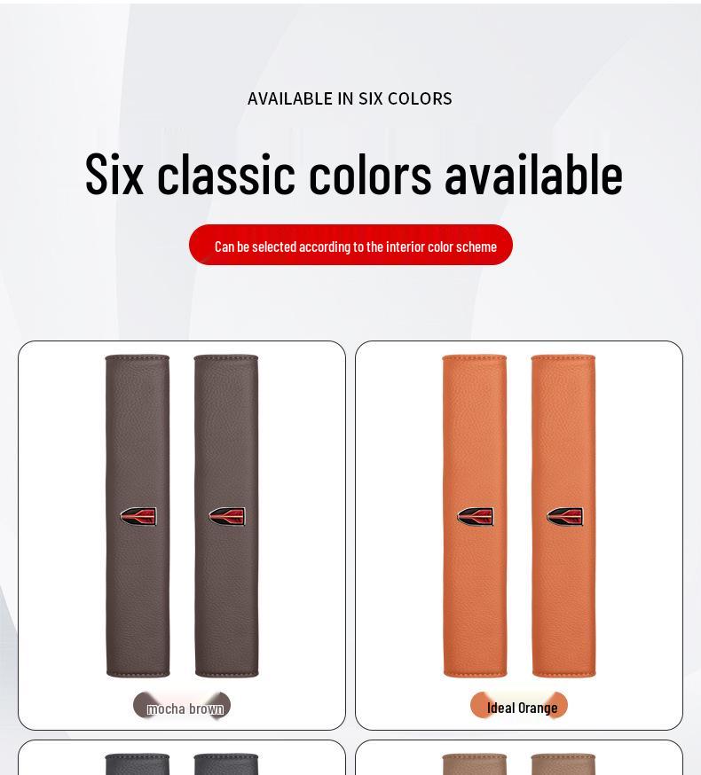 Hongqi Car Seat Belt Shoulder Pads: Anti-Choking and Anti-Wear Protection for H5, HS5, H6, HS7, H9, EQM5 Models