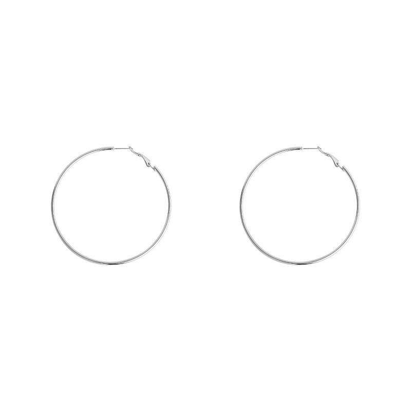 Sterling Silver Large Hoop Earrings for Women: 2025 Trendy European and American Style