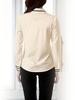 Classic Women's White Office Shirts with Contrasting Collars and Cuffs - European, American, Japanese, Korean Styles