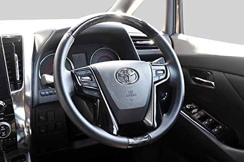 SecondStage Toyota Alphard Vellfire 30 Series Early and Late ALPHARD VELLFIRE Steering Panel for Both Side Switches Piano Black T641BLK