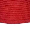 TAM TAM Tapis en coton réversible effet cordage diamètre 70 cm - Rouge