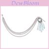 Ethnic Style Metal Tassel Shoe Chain With Peace Lock For Boho Fashion Accessory