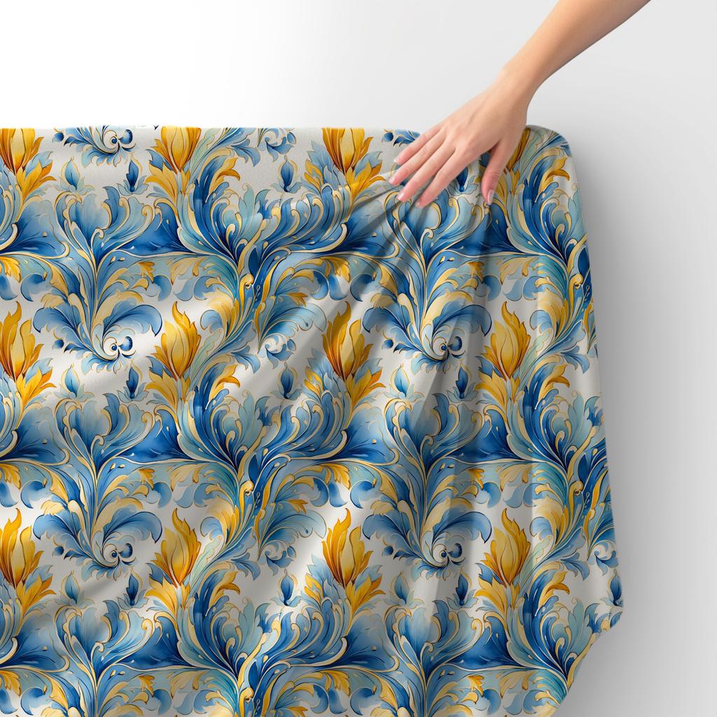 Royal Samt Stoff Polyester Zum Nähen - Motiv Abstraktion - Rdx2987