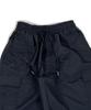 SK8ER ROCK Knee Tuck Cargo Nylon Wide Pants Black