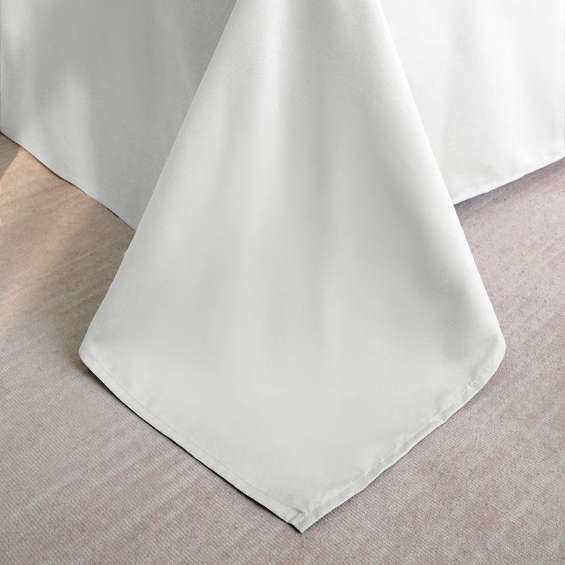 Luxury Five-Star Hotel White Linen Duvet Cover & Bedding Set
