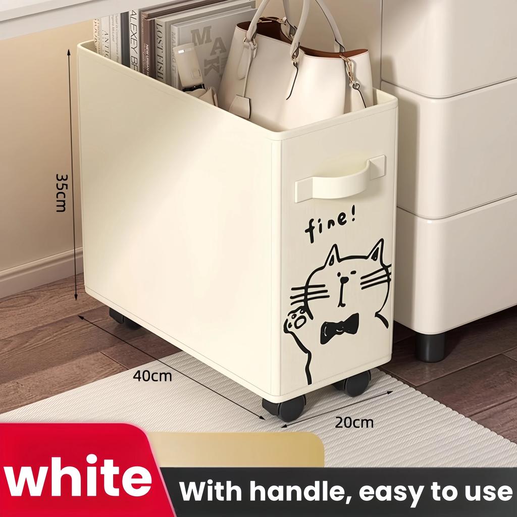 1/2Pcs Portable Yoga Mat Storage Basket With wheels Desk Toy Sundries Space-Saving Organizer Fold Multi-Purpose open Storage Box