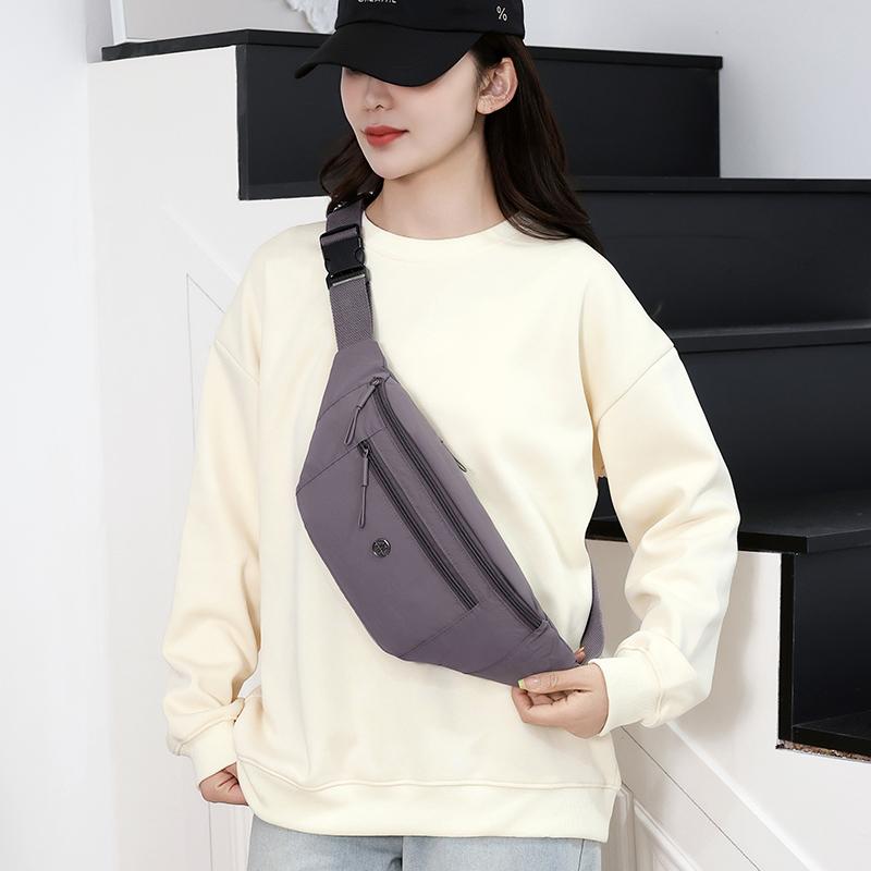 Sports Outgoing Waist Bag Lightweight Solid Color Women's Chest Bag Crossbody Bag