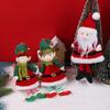 2025 Christmas Elf Dolls Hanging Ornament Xmas Tree Boy Girl Elf Santa Claus Pendants Home Decoration Kids New Year Party Gift