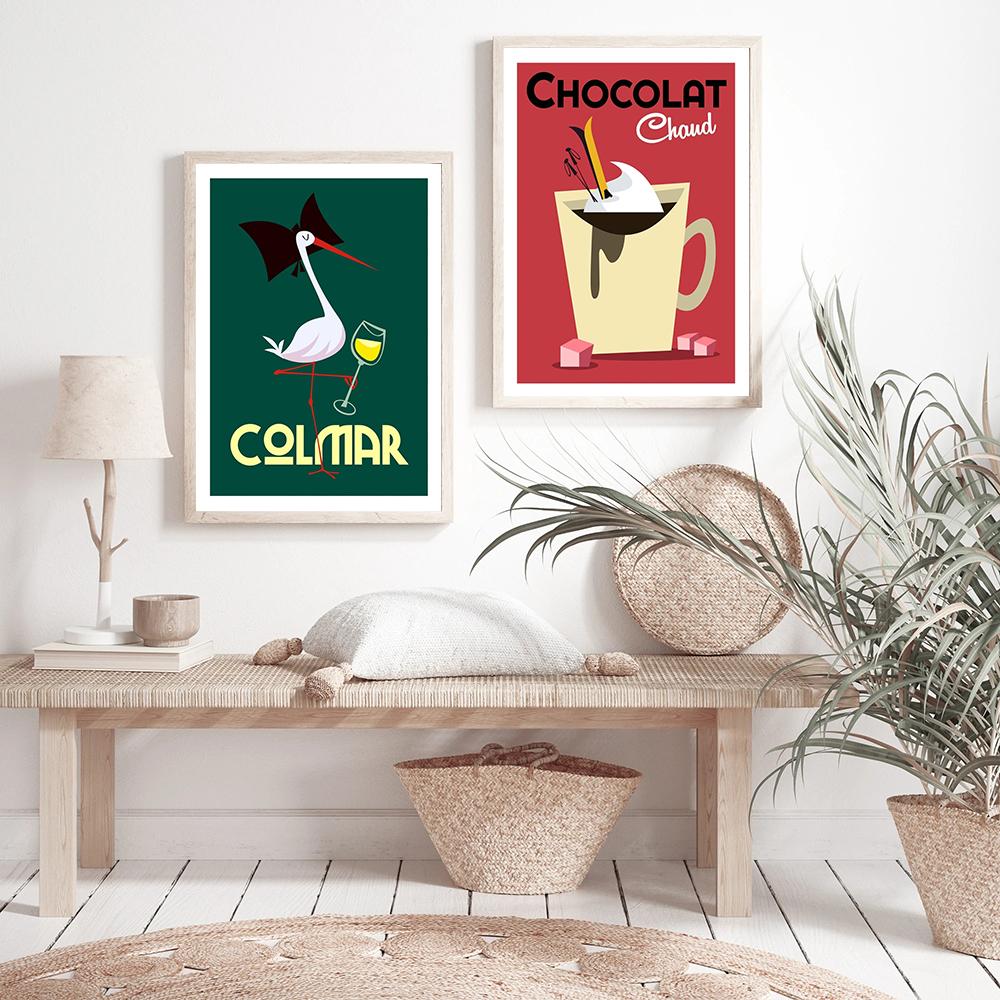 Aperol Spritz Suco E Comida Pôsteres Impressões Desenhos Animados Chocolate Vinho Pintura Em Tela Decoração De Parede De Esqui Imagens Para Clube Bar Cozinha