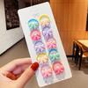 10 Stück/Set Mädchen Niedlich Cartoon Blume Kleine Elastische Haargummis Kinder Pferdeschwanz Haargummi Gummibänder Mode Haaraccessoires Set
