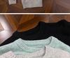 Unisex Korean Lazy Star Embroidered Round Neck Sweater - Casual Autumn/Winter Knit Top