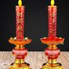 Simulation Flame Electronic Candle Light, Plug-in Electric Candelabra Pair, Altar God of Wealth Lamp for Home Use