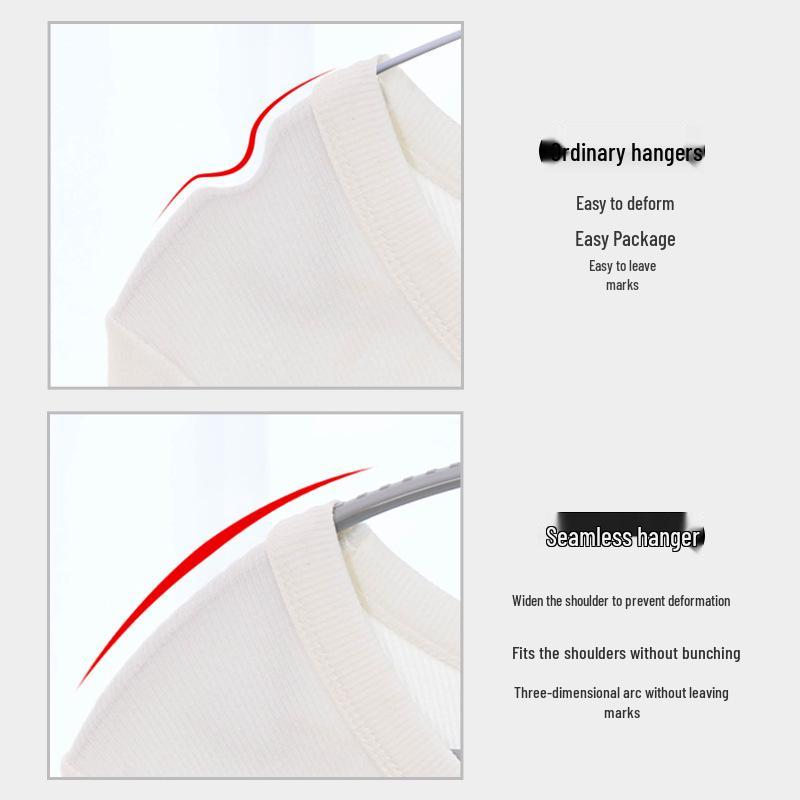 Non-Slip Wide Shoulder Plastic Clothes Hanger - Traceless, No Deformation, Ideal for Coat Drying
