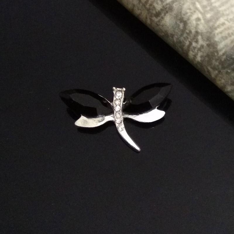 Engood 100Pcs Dragonfly Acryl Rhinestone Buttons Sewing Trim & Embellishments Craft Wedding DIY Buckles Hair Accessories