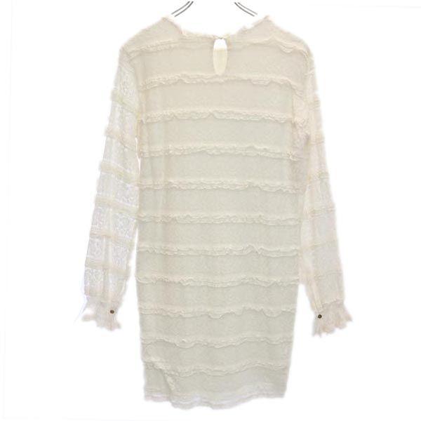 Desigual Long sleeve Total race one piece L white Women Used