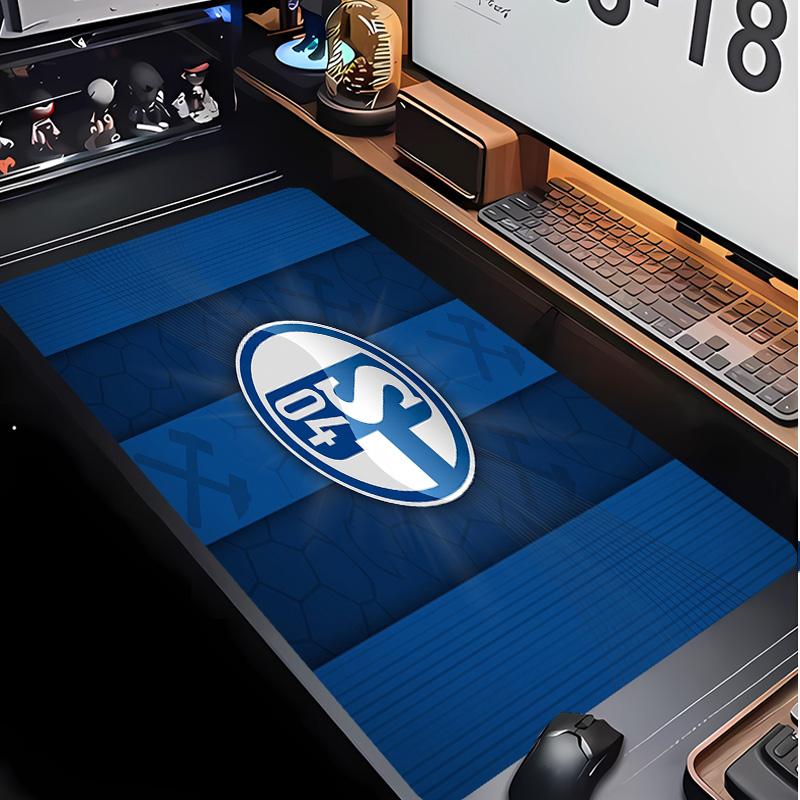 Tappetino per Mouse con Motivo Calcio Schalke 04 Non?Tappetino Mouse da Gioco Antiscivolo con Base in Gomma per Scrivania Ufficio Casa