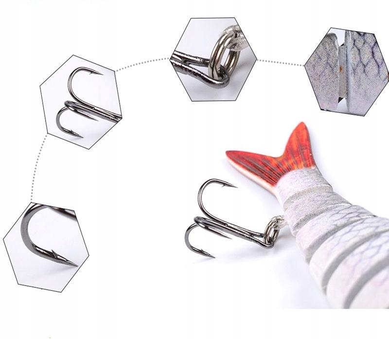Leurre Pike Zander Articulé F145 Bleu