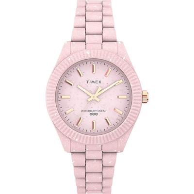 Timex Waterbury Ocean 37mm Unisex Quartz Watch Pink Sustainable