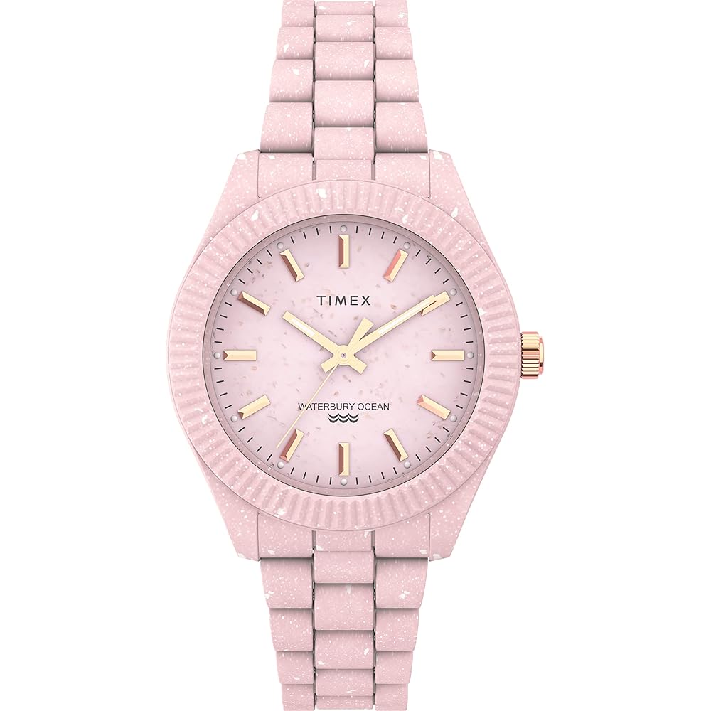 Timex Waterbury Ocean 37mm Unisex Quartz Watch Pink Sustainable