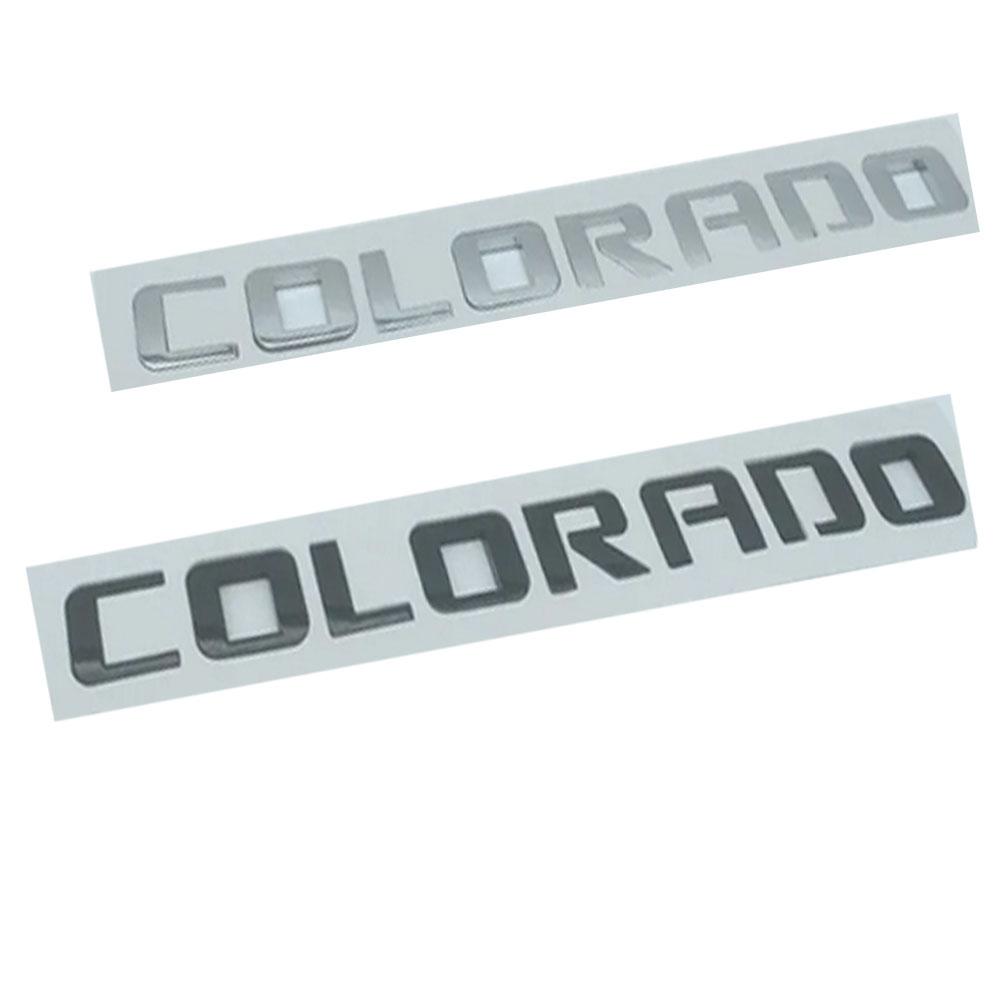 For Chevrolet Colorado Car Fender Side Stickers Rear Bumper Stickers Rear Door Trunk Rear Logo Styling Accessories la2