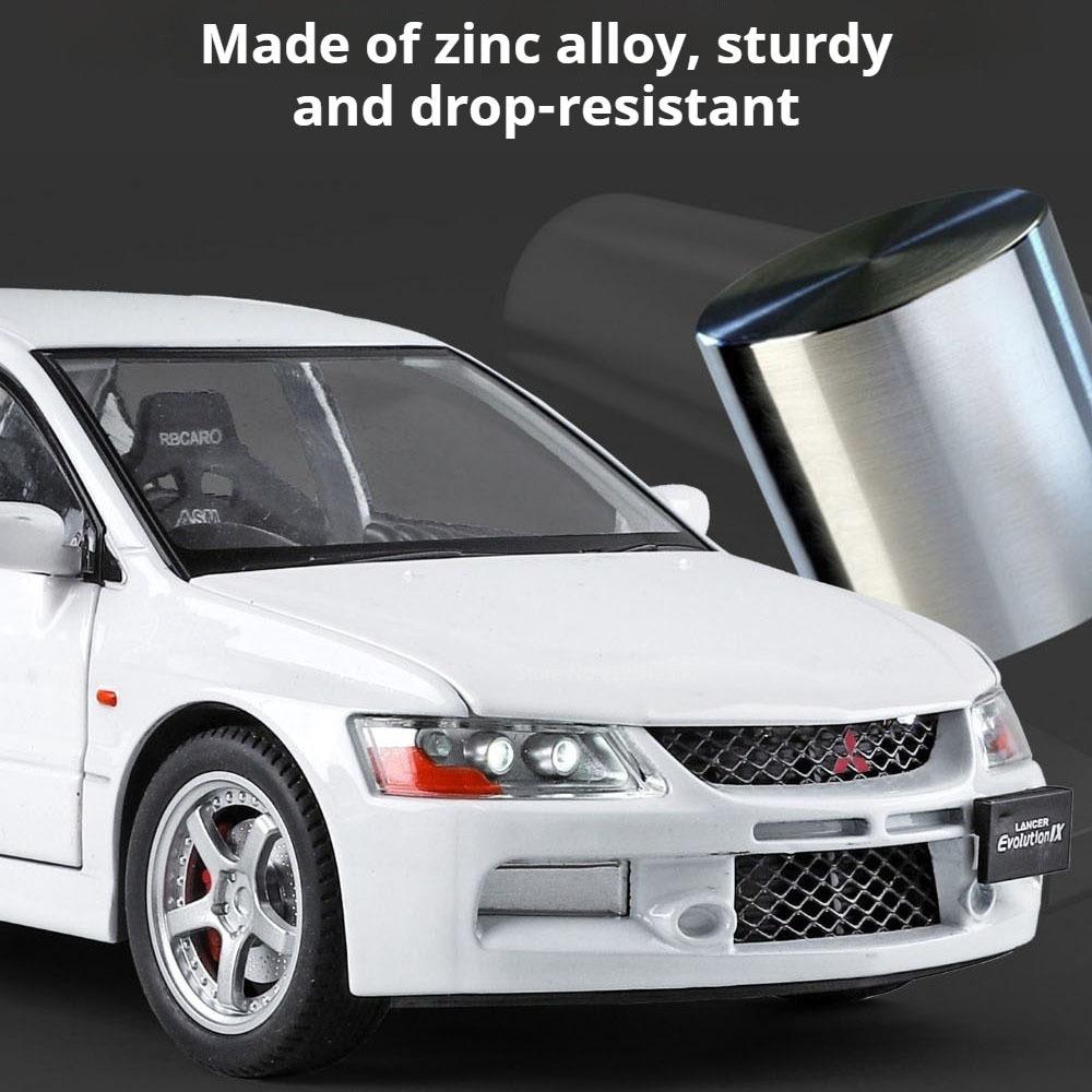 1:Модель іграшки Lancer Evolution IX M3 Street Car Масштаб 1:24 Звук Світло Амортизація Моделі Спортивних Автомобілів Колекційні Декоративні Подарунки