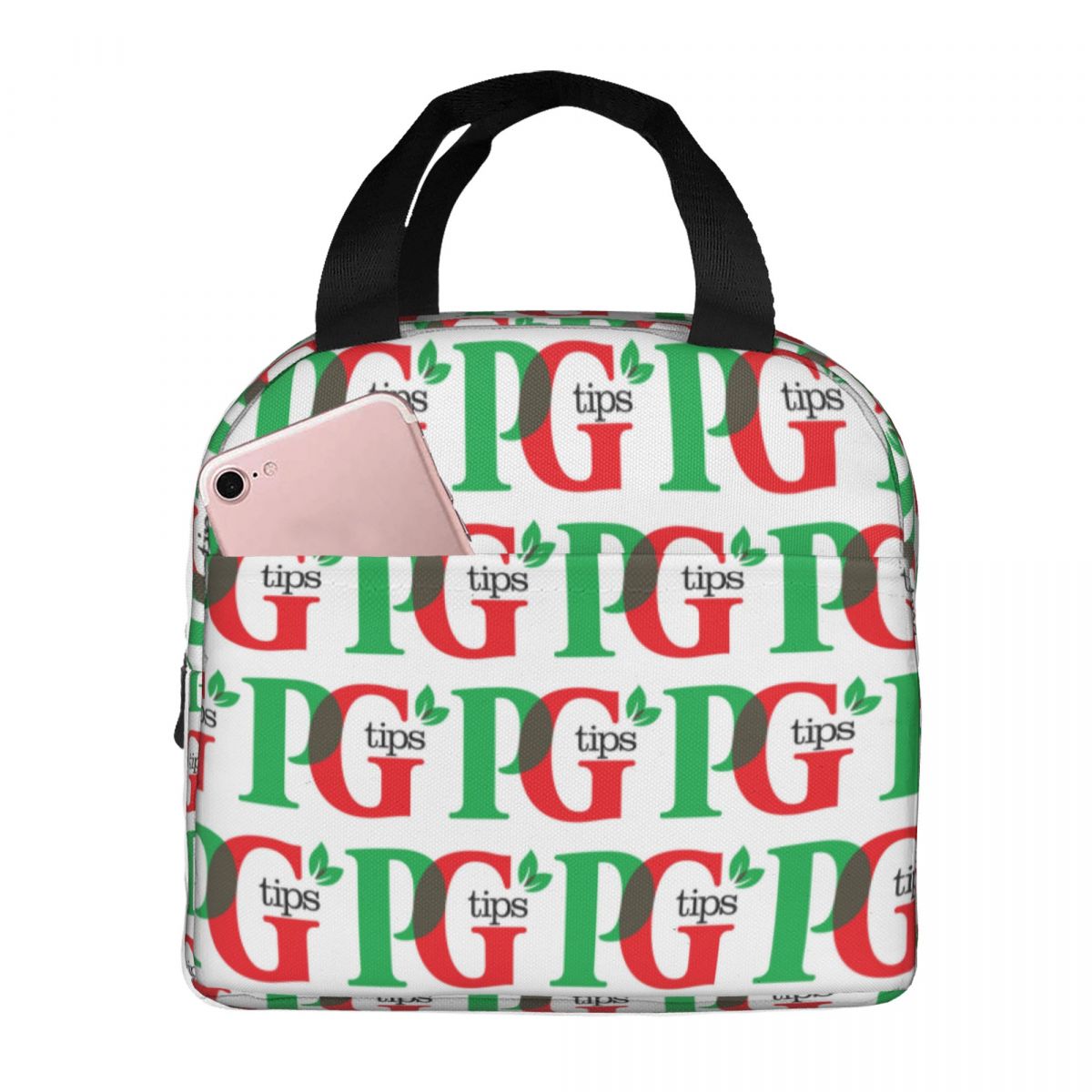 PG Tips Insulated Lunch Bag for Women Children Portable Food Boxes Thermal Lunch Box Tote One Size