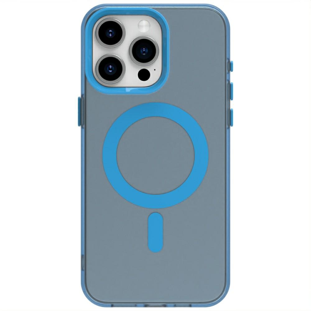 Candy Series For iPhone 15 Pro Case Compatible with MagSafe PC+TPU+PET Anti-Drop Phone Cover