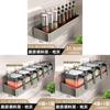 Modern Kitchen Wall Mount Spice Rack With Stainless Steel Shelves For Home Use