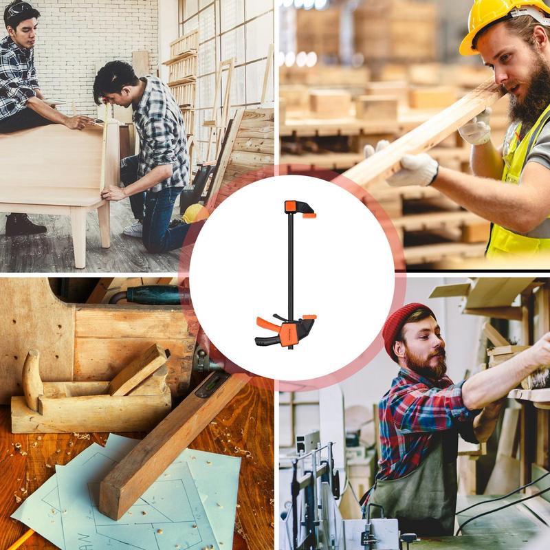 Long Wood Clamps Quick-Release Steel Bar Clamp F Clamp Micro-Adjustment Handle For Stable Fixing Solutions In Woodworking &