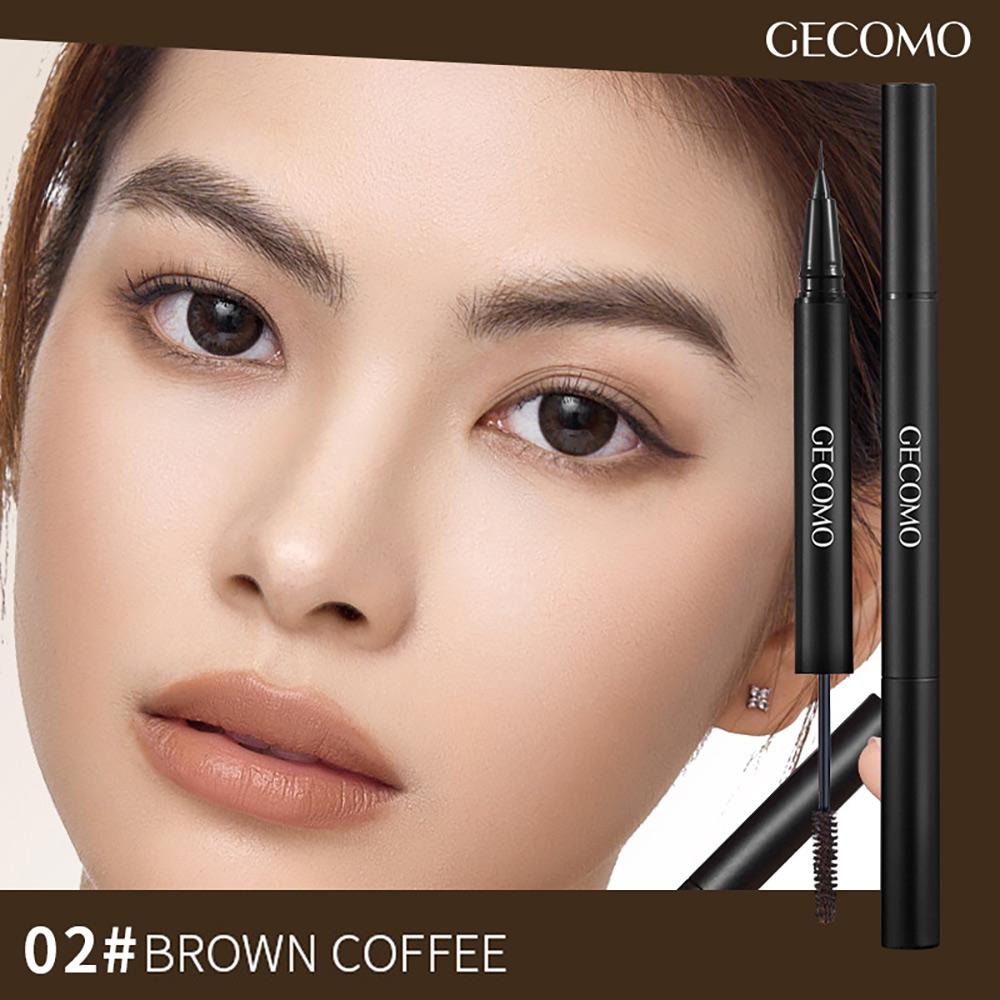 

Карандаш для бровей GECOMO Double-effect Three-dimensional Eyebrow Pencil Double-Head Eyebrow Dye Natural Color Very Fine Smooth Non-Cleaking Eyeliner