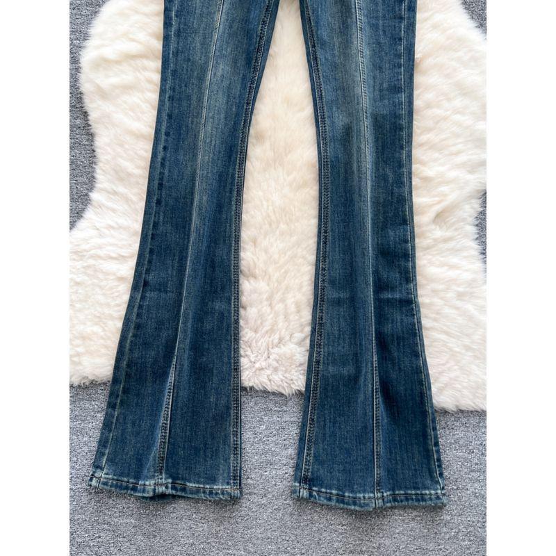 Retro Sexy Niche Style High Waist Slimming All-Matching Denim