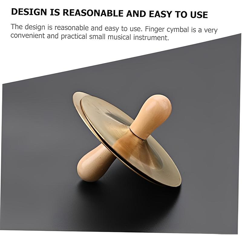 1 Set Hand Percussion Copper Cymbals Children Musical Instrument Education Toys Brass Percussion Mount Cymbals