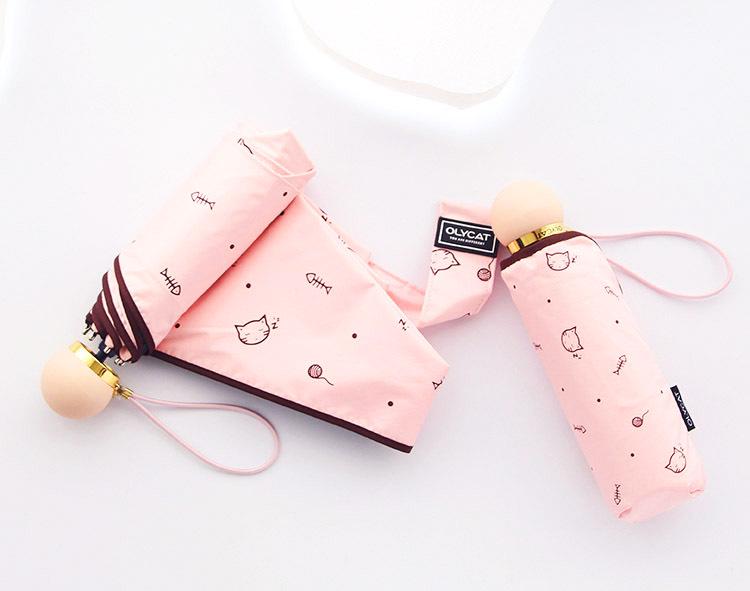 OLYCAT Foldable Umbrella: UV Protection & Waterproof for Women