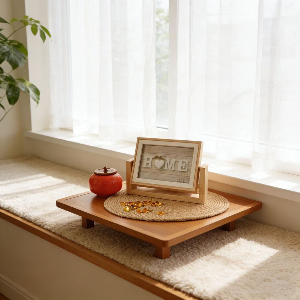 Cadre Photo Rotatif en Bois Double Face de Forme Irrégulière 6 Pouces Décorations pour Panneaux Muraux de Maison Décoration Intérieure de Maison