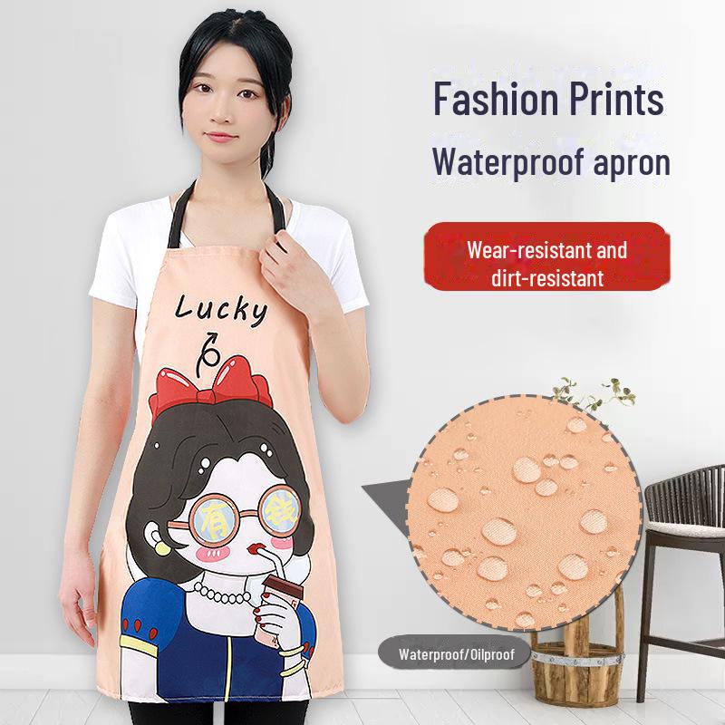 Waterproof & Oil-Proof Logo Apron for Men and Women - Ideal for Cooking At Home