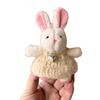 Fashion Cute Plush Rabbit Charm Keychains Pendant Hanging Ornament Keyring Backpack Decoration Jewelry for Women Girls