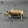 Figurine animal European Creative copper gifts statue tabletop decor for office home decorations rhinoceros Statue Desk ornament