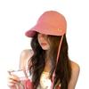Casual Striped Bucket Hat Adjustable Anti-UV Baseball Cap Breathable Sunscreen Hat Outdoor Beach Travel