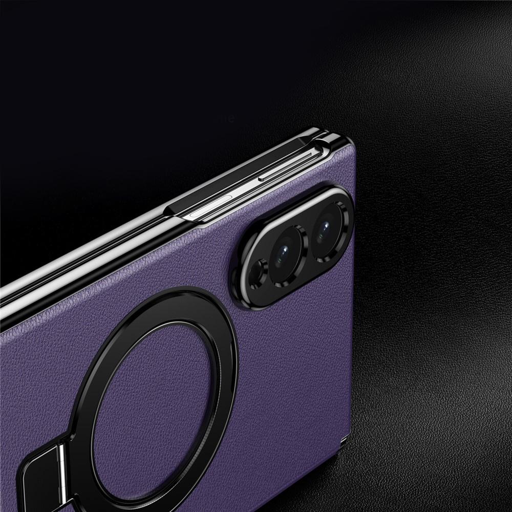 Samsung Galaxy Z Fold 8 case with stand and external screen protector, MagSafe compatible, purple