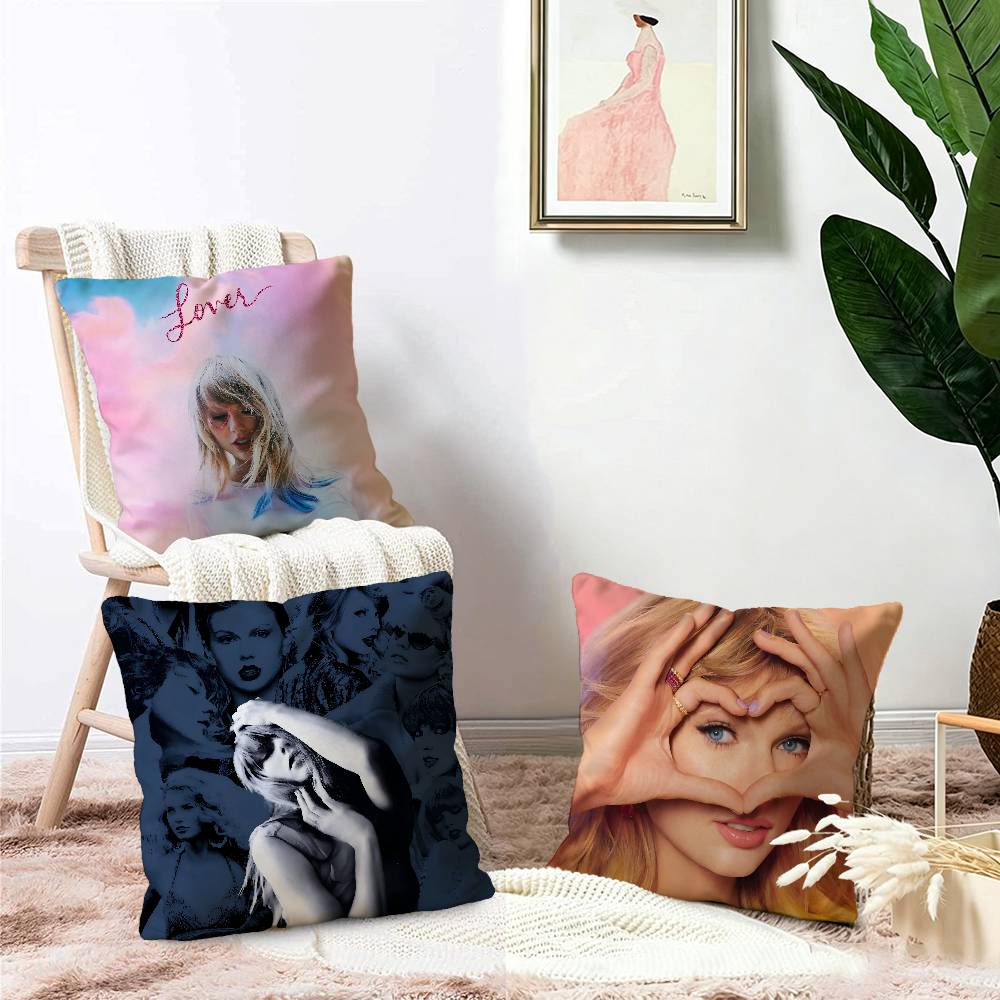Singer T-TaylorS Stickers Personalized Pillow Cover Kids Bedroom Wild Party Decor Pillowcase kid Birthday shower Gift