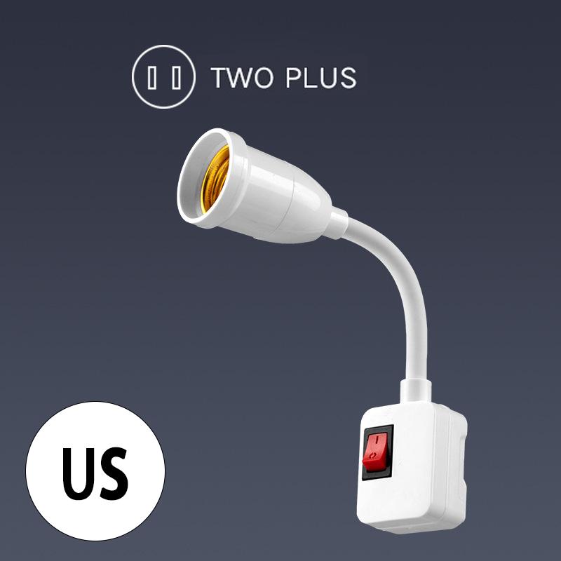 E27 Socket Lamp Bulb Holder Light Socket With Switch EU US Plug Lamp Holder Energy Saving LED Table Lamp Led Base Lamp Base