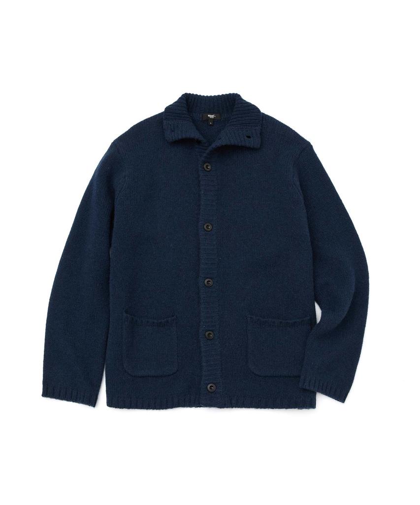 Wmc High-Neck Cardigan_Navy