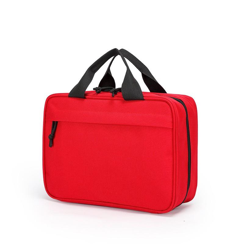Large Capacity Medical First Aid Kit Bag Portable Organizer Travel Emergency Poison Response Red